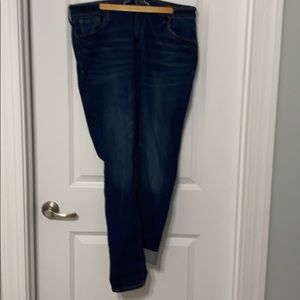 Old Navy Rockstar dark wash denim